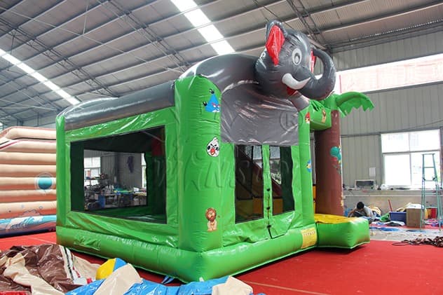 large Elephant Inflatable Bounce House for kids