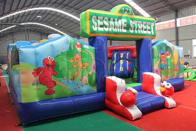 wholesale commercial Sesame Street Inflatable Bounce House
