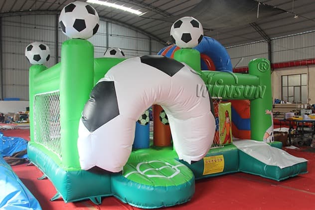 commercial Soccer Themed Inflatable Combo