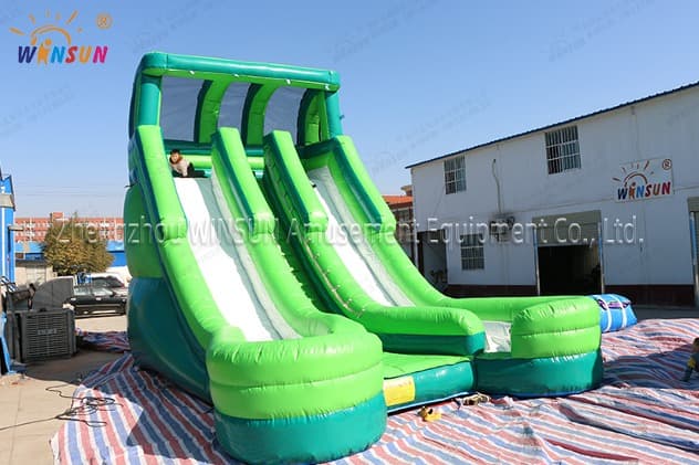 customized commercial double water slide