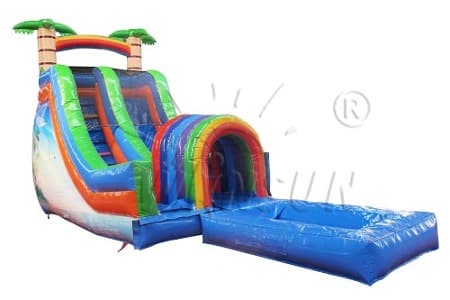 WSS-176 Funnel Tunnel Inflatable Water Slide