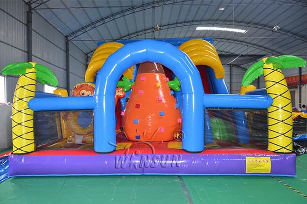 commercial inflatable combo jungle slide