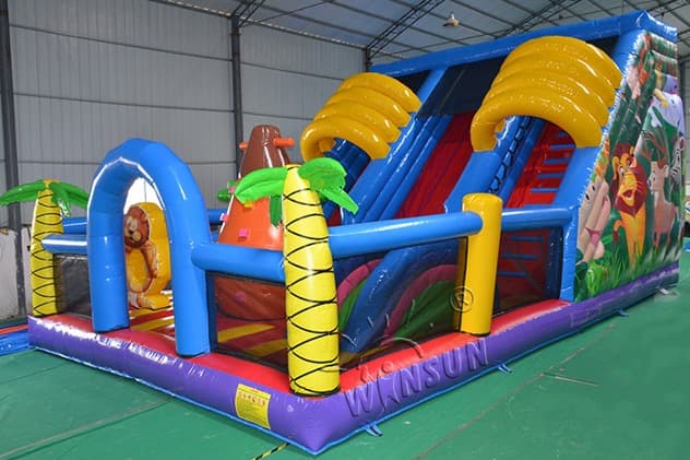 wholesale inflatable combo jungle slide