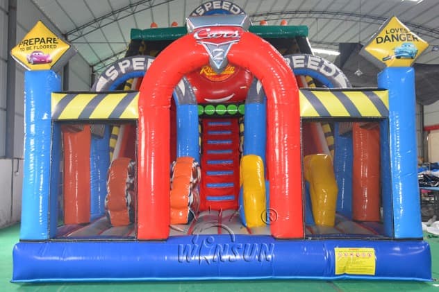 wholesale inflatable combo mcqueen slide