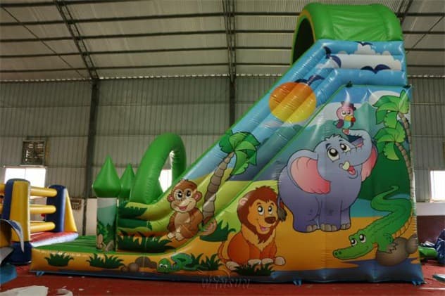 wholesale inflatable jungle slide