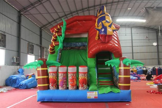 commercial inflatable lizard slide
