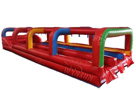 inflatable three lane slip-n-slide