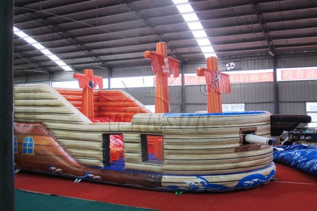 wholesale pirate ship inflatable slide