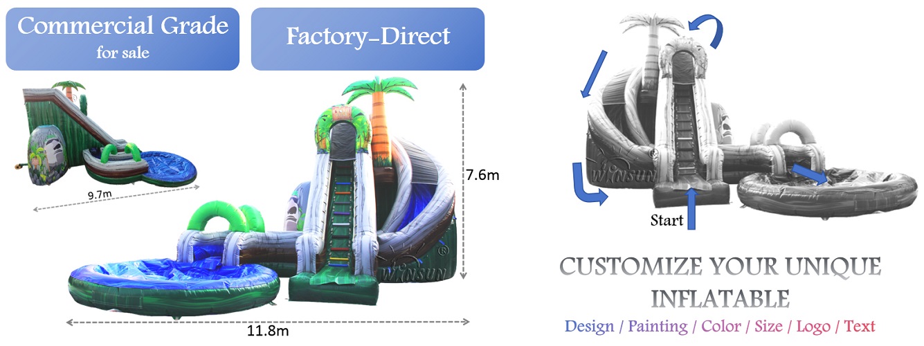 Coconut Falls Inflatable Water Slide for sale