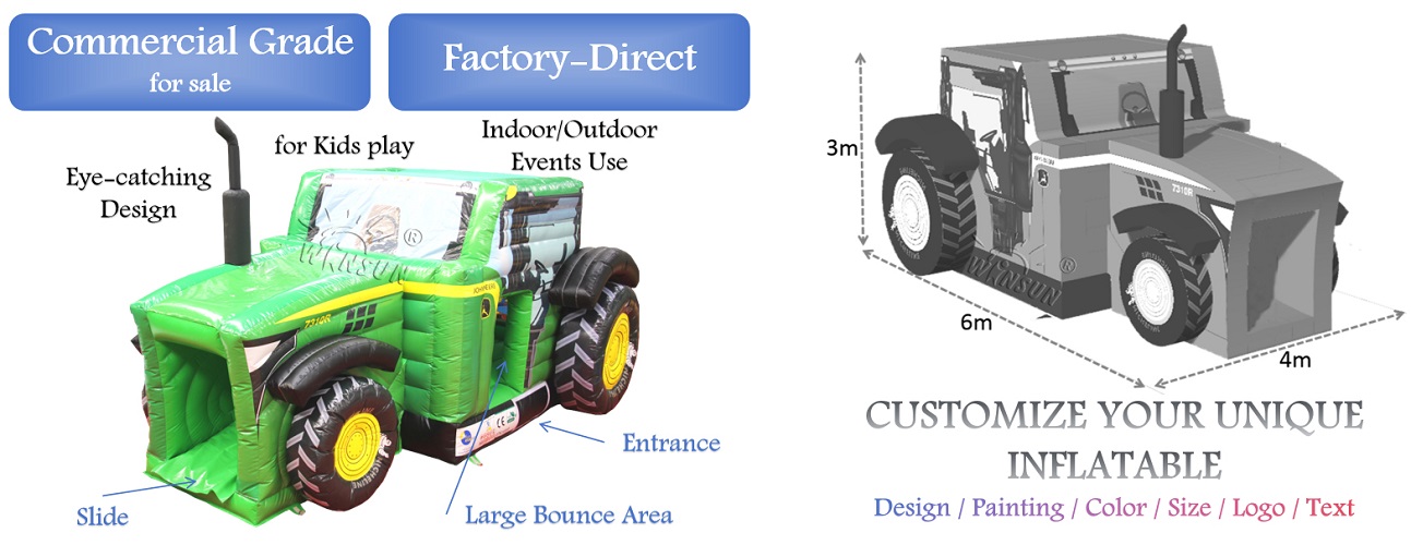 Heavy Truck Inflatable Bounce House for sale