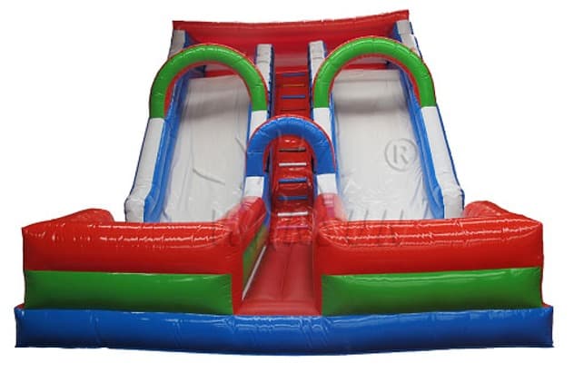 commercial Inflatabe Double Lane dry Slide