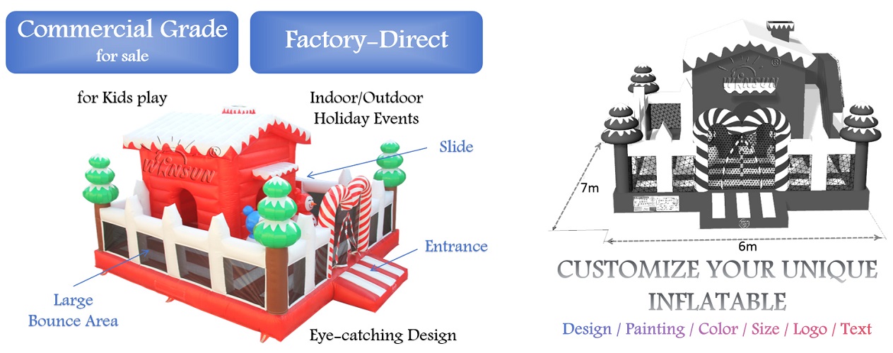 Inflatable Christmas Bounce House for sale