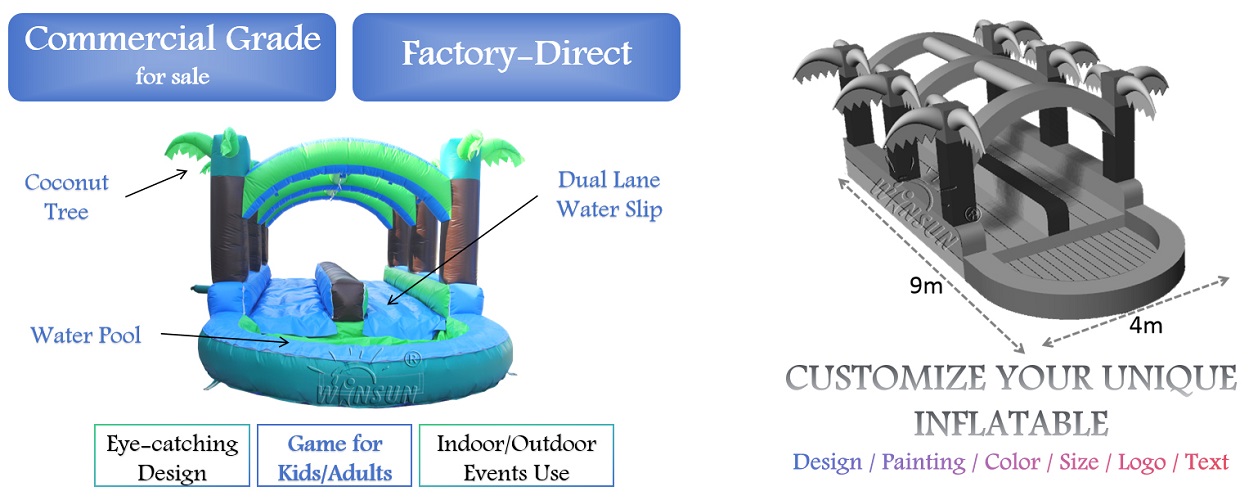 Inflatable Surf N Slide Water Slide outdoor for sale