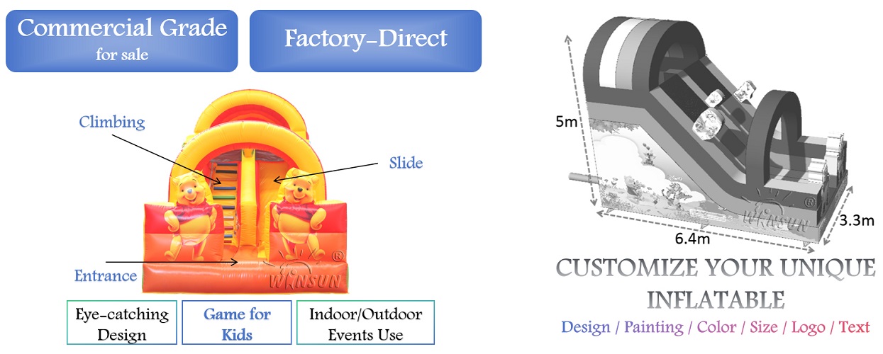 Winnie The Pooh Inflatable Slide