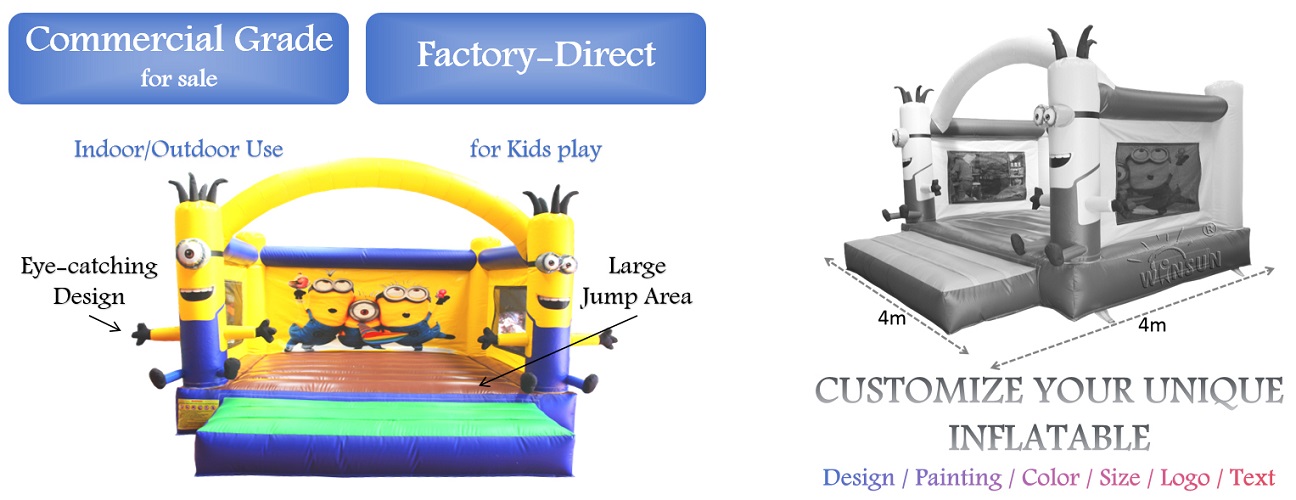 commercial Minions Inflatable Bouncer for sale