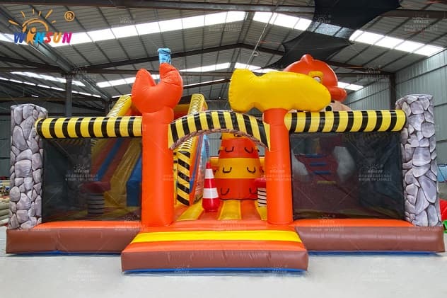 commercial inflatable construction site funland