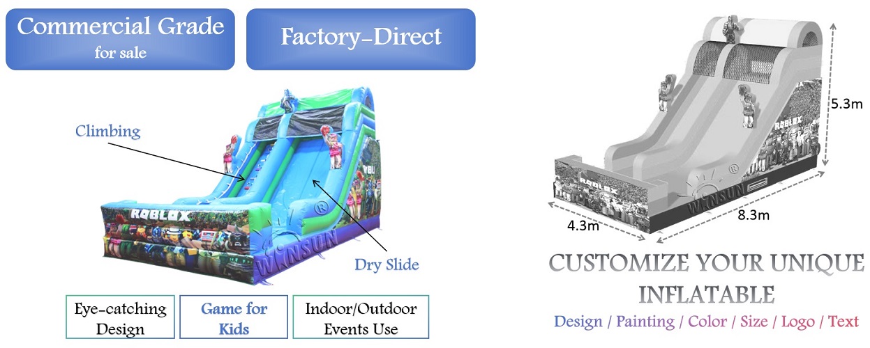 wholesale Game Themed Inflatable Slide