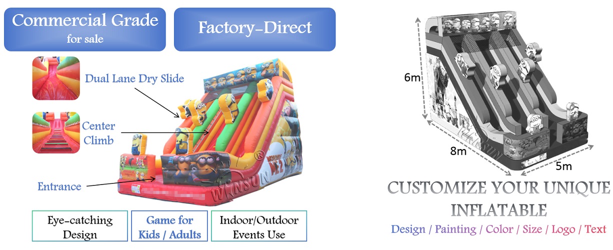 wholesale Minions Inflatable Slide