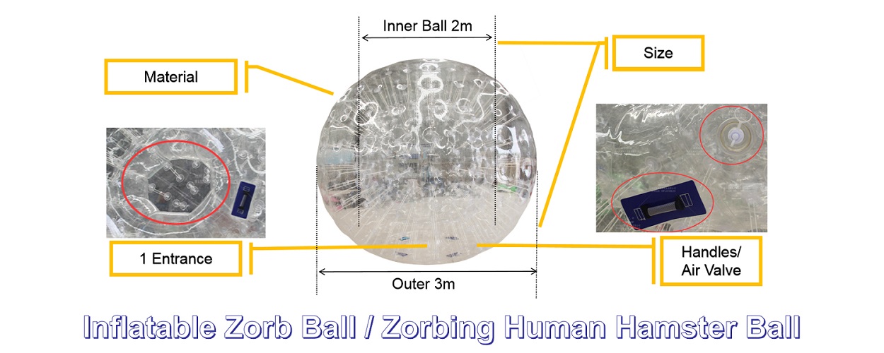 inflatable zorb ball human hamster ball for sale