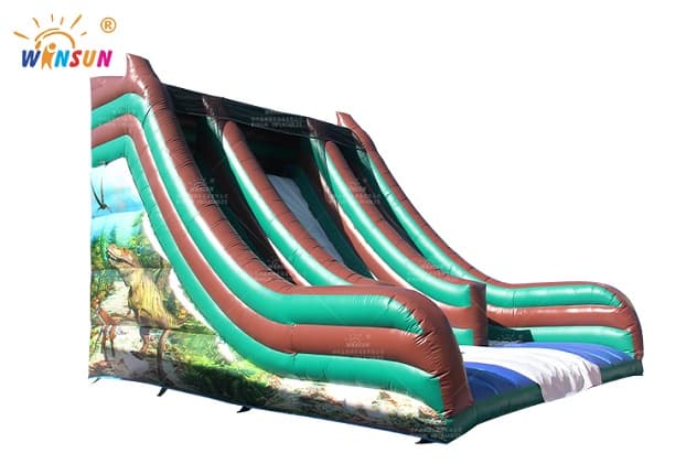 large jurassic dinosaur inflatable slide