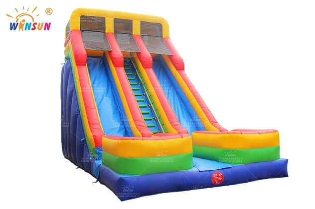 wholesale dual lane inflatable dry slide