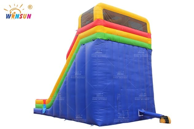 indoor dual lane inflatable dry slide