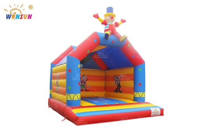 commercial inflatable bounce house clown theme