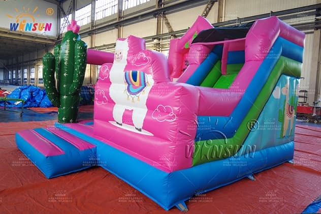 cheap Custom Inflatable Combo Alpaca Theme