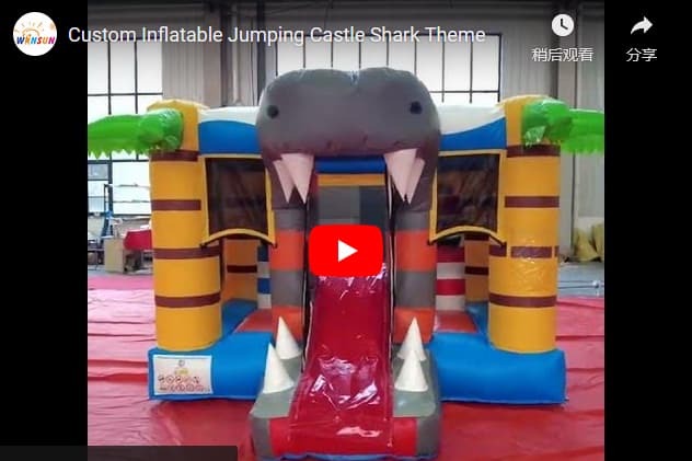 Custom Inflatable Jumping Castle Shark Theme outdoor