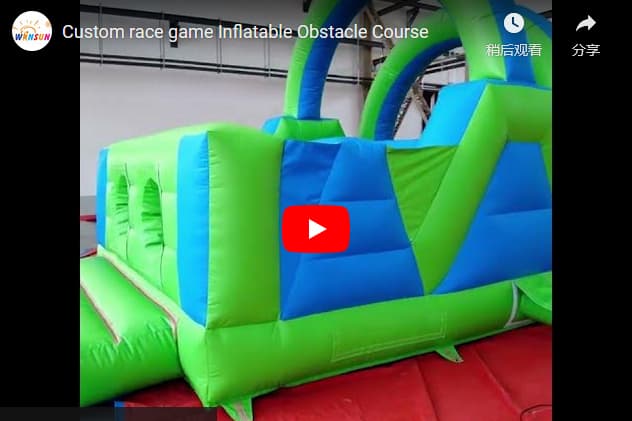 Custom Race Game Inflatable Obstacle Course outdoor