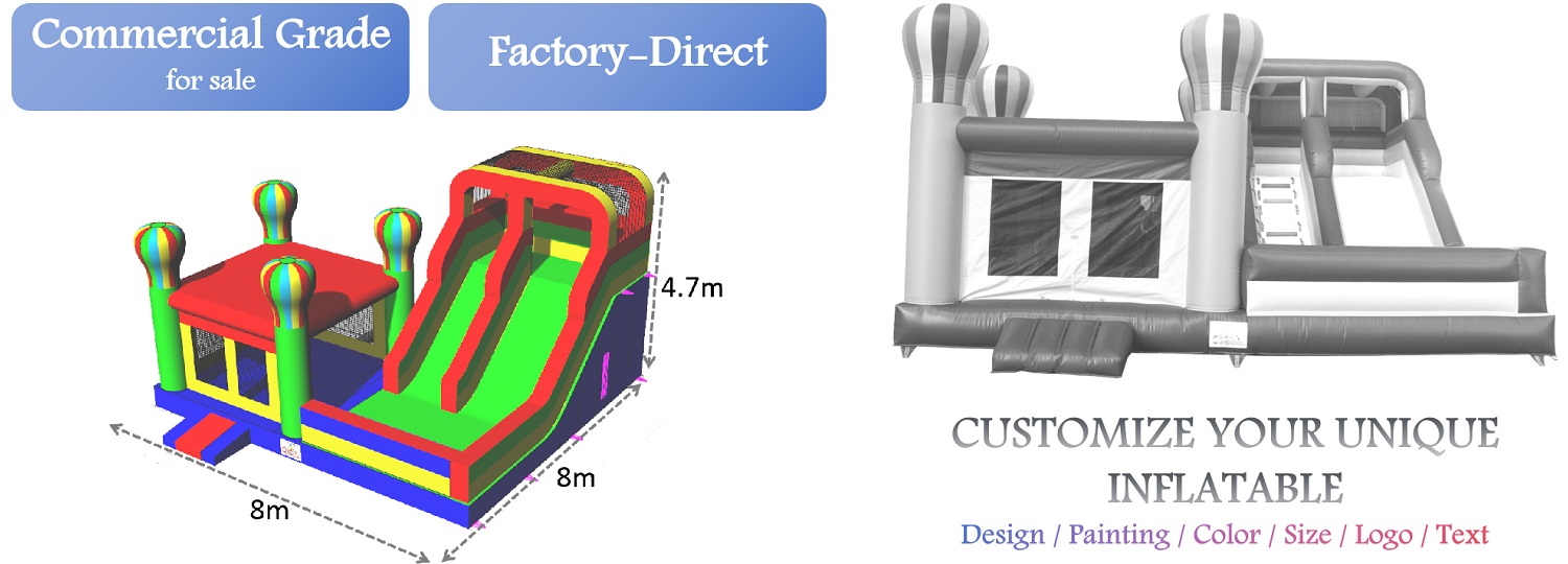 Giant Inflatable Combo Jumping Castle Slide