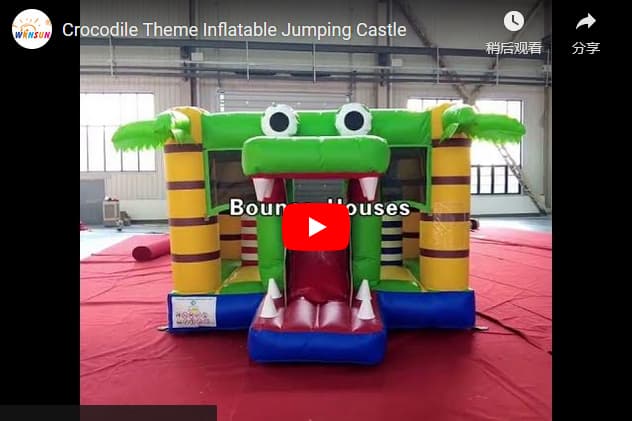 commercial Crocodile Theme Inflatable Jumping Castle