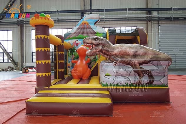 commercial custom inflatable combo dinosaur theme