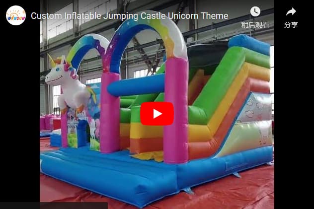 wholesale Inflatable Jumping Castle Unicorn Theme