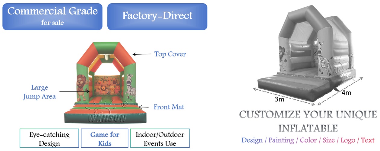 Inflatable Animal Kingdom Bouncer outdoor for sale