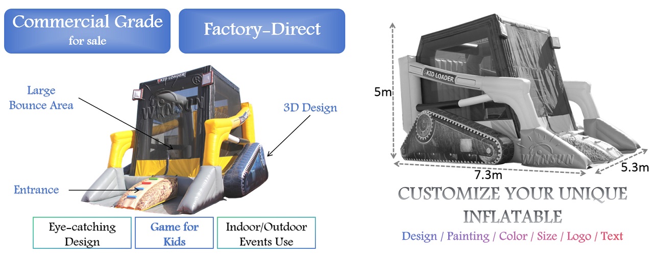 Inflatable Skid Loader Bouncer for sale
