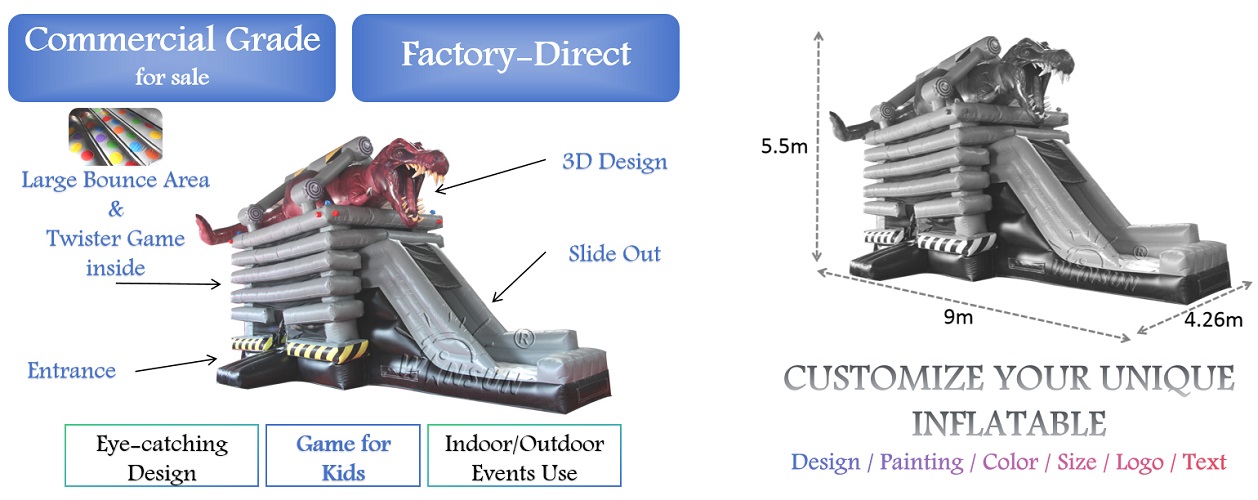 Inflatable T-Rex Combo for sale