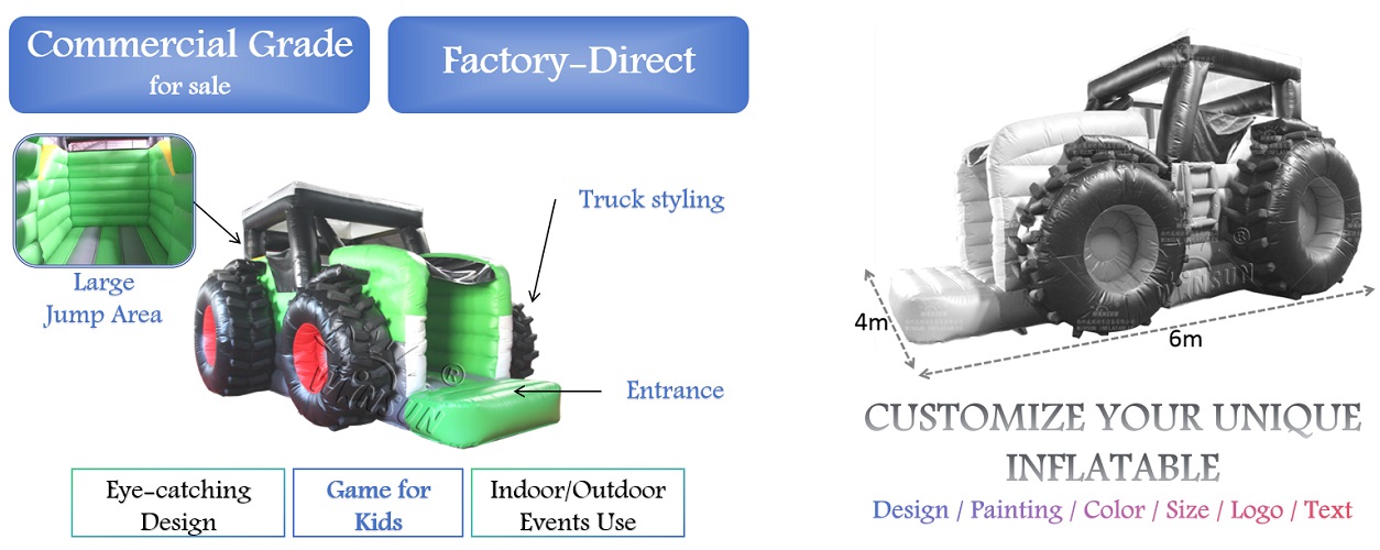 Inflatable Tractor Bouncer for sale