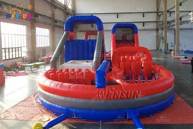 commercial Inflatable U-shaped Obstacle Course for sale