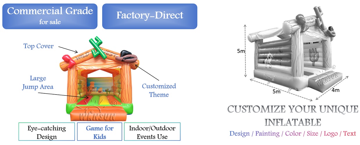 Inflatable Wild West Bouncy House for sale