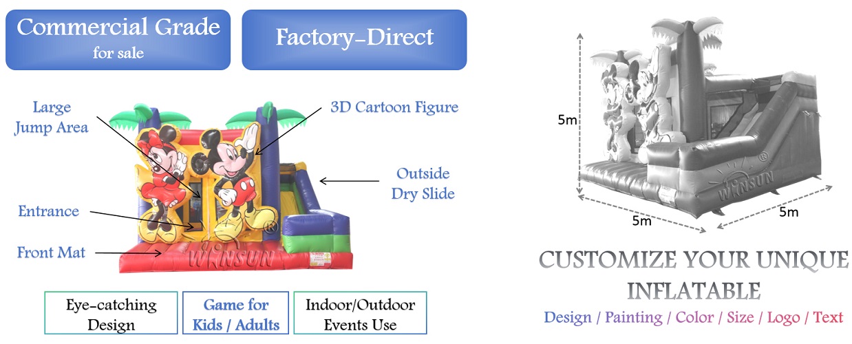 outdoor Inflatable Mickey Minnie Combo for sale