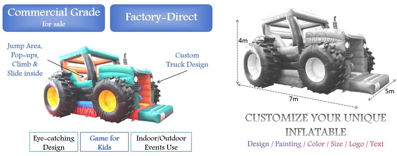 wholesale Inflatable Tractor Bouncer for sale