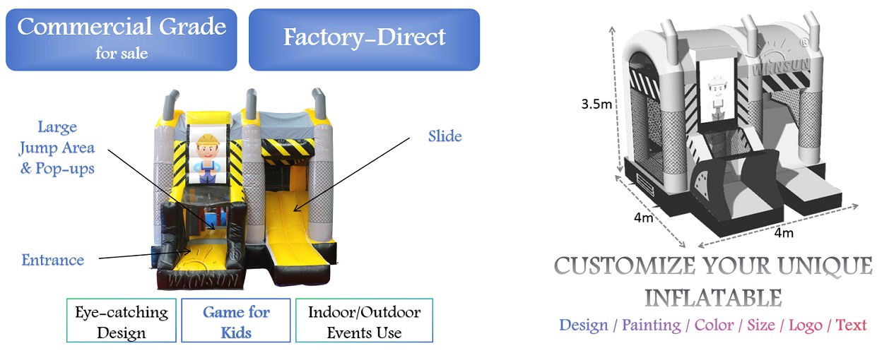 wholesale inflatable Heavy Truck Combo