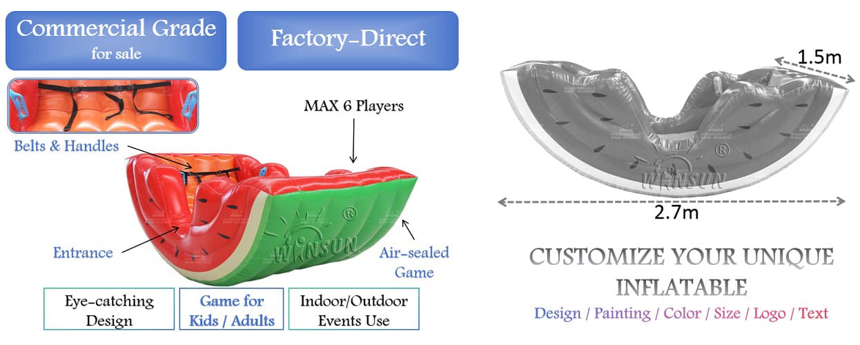Air-Sealed Inflatable Seesaw Game for sale