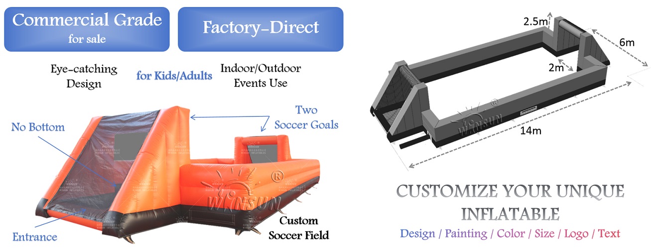 Commercial Inflatable Football Field for sale