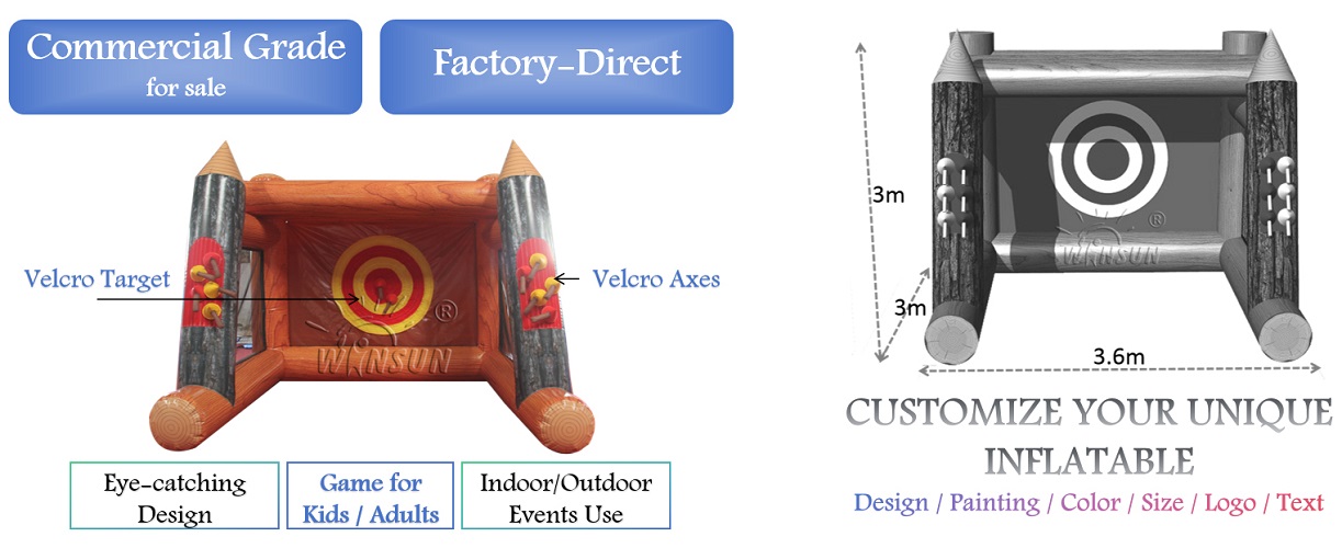 Inflatable Axe Throwing Game for adults