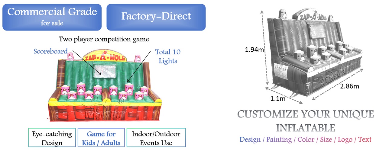 Inflatable Zap-A-Mole IPS Game for adults