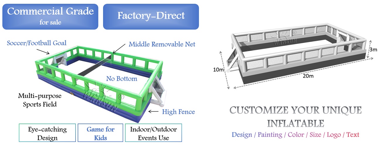 Multi-purpose Sports Field inflatable soccer field