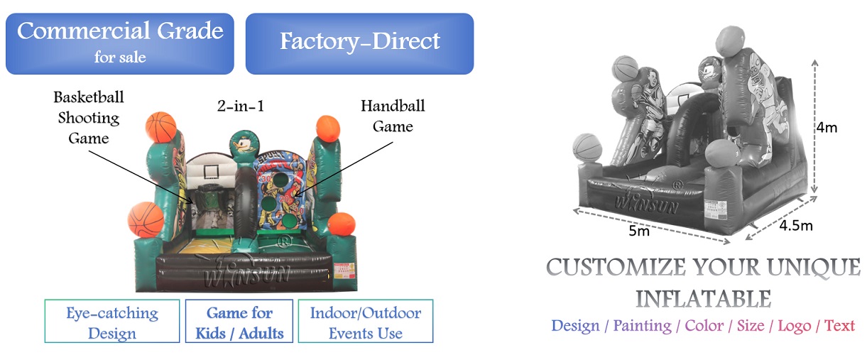 WINSUN Inflatabe Basketball Shoot Game for sale