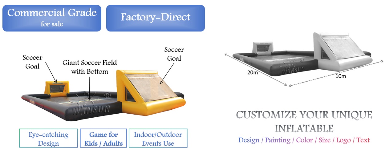 WINSUN Inflatable Foam Soccer Field for sale